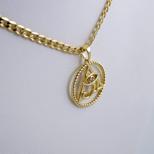 Cadenas & Colgantes/ Chain W/Pendants /  14K Real Color/  Zircon Stone/  3mmx45cm// SET1092 - Image 2