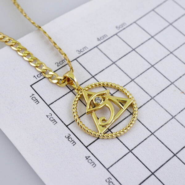 Cadenas & Colgantes/ Chain W/Pendants /  14K Real Color/  Zircon Stone/  3mmx45cm// SET1092 - Image 3
