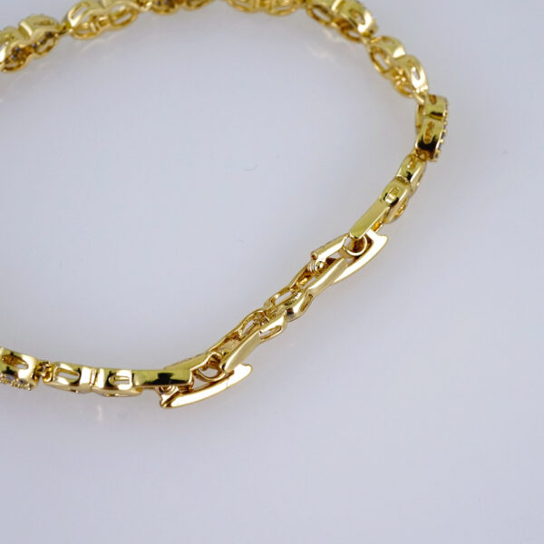 Women Bracelets/ Pulseras Dama/  Zircon Stone/  14K Real Color// B1047