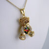 Cadenas & Colgantes/ Chain W/Pendants /  14K Real Color/  Zircon Stone/  3mmx45cm// SET1108 - Image 2