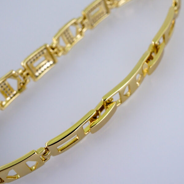 Women Bracelets/ Pulseras Dama/  Zircon Stone/  14K Real Color// B1073 - Image 3