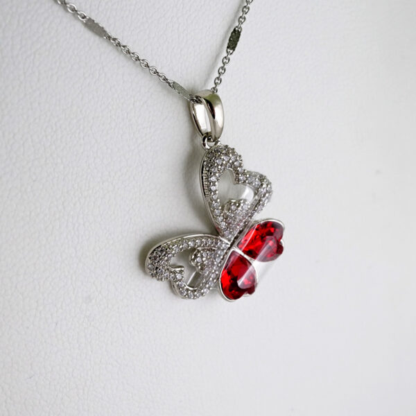 Cadenas & Colgantes/ Chain/Pendants /  Silver Color/  Zircon Stone/  2mmx45cm// SET1112