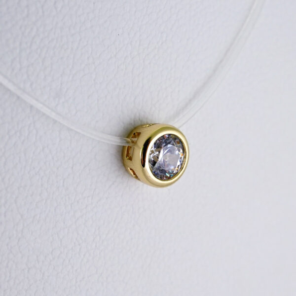 Cadenas & Colgantes/ Chain/Pendants / Transparent Chain Necklace /  Zircon Stone/  2mmx45cm// SET1115 - Image 2