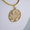 Cadenas & Colgantes/ Chain W/Pendants /  14K Real Color/  Zircon Stone/  4mmx45cm// SET1122 - Image 2