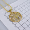Cadenas & Colgantes/ Chain W/Pendants /  14K Real Color/  Zircon Stone/  4mmx45cm// SET1122 - Image 3