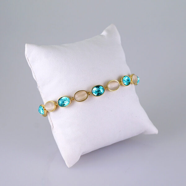 Bracelets Women/ Manillas Mujer/  14K Real Color/  Zircon Stone// B1094
