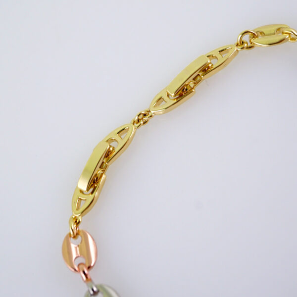 Woman Bracelets/ Pulseras Dama/  Zircon Stone/  Three Tone// B1088