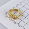 Women Earrings/ Aretes Dama/  Zircon Stone/  14k Real Color// E1325 - Image 3