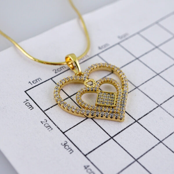 Cadenas & Colgantes/ Chain W/Pendants /  14K Real Color/  Zircon Stone/ 45cm// SET1133 - Image 3
