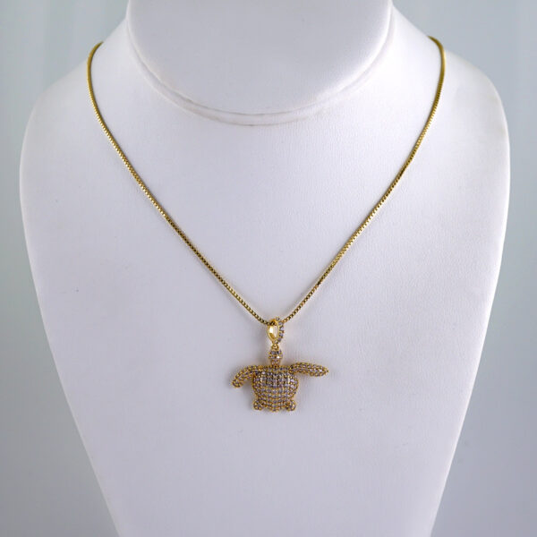 Cadenas & Colgantes/ Chain W/Pendants /  14K Real Color/  Zircon Stone/  45cm// SET1137
