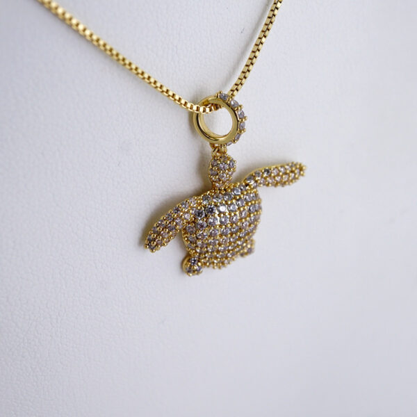 Cadenas & Colgantes/ Chain W/Pendants /  14K Real Color/  Zircon Stone/  45cm// SET1137 - Image 2