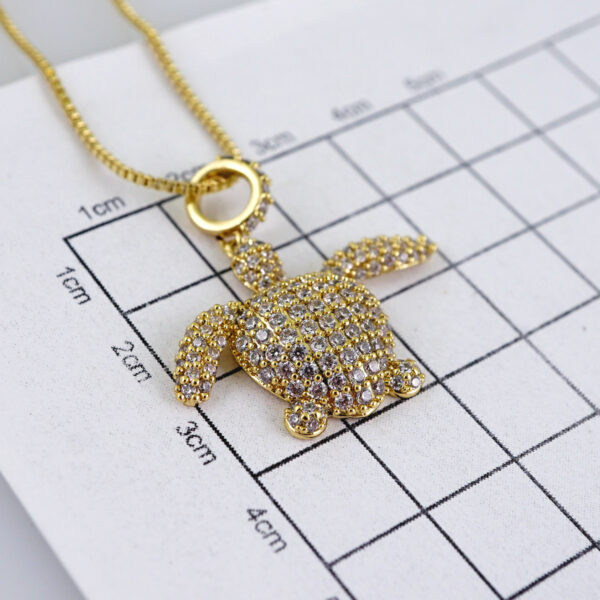 Cadenas & Colgantes/ Chain W/Pendants /  14K Real Color/  Zircon Stone/  45cm// SET1137 - Image 3