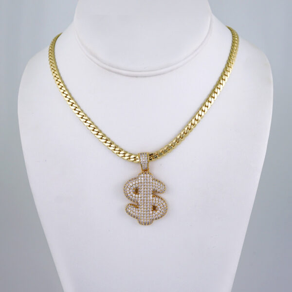Cadenas & Colgantes/ Chain/Pendants/  Zircon Stone/  14K Real Color/  5mm x60cm// SET1141