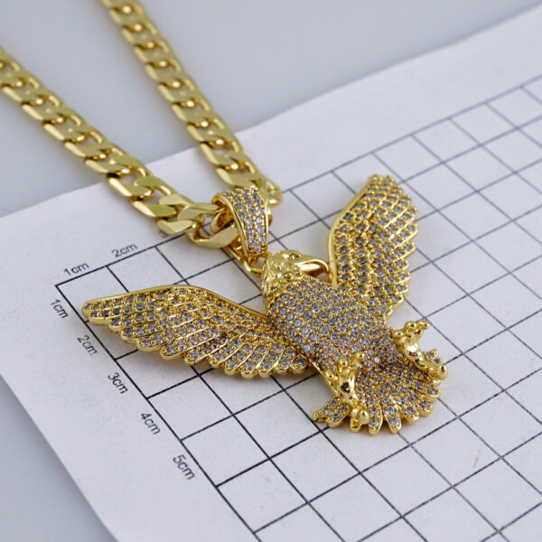 Cadenas & Colgantes/ Chain Men/Pendants/  Zircon Stone/  14K Real Color/  8mm x60cm// SET1146 - Image 3