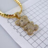 Gargantilla & Colgantes / Choker W/ Pendants/  14K Real Color/  Zircon Stone/  8mmx45cm// SET1156 - Image 3