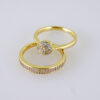 Women Ring/ Anillos Damas/ Wedding Ring/ Zircon Stone/ 14K Real Color// R0103E - Image 2