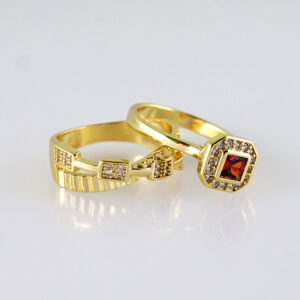 Women Ring/ Anillos Damas/ Wedding Ring/ Zircon Stone/ 14K Real Color// R0100E