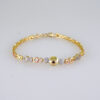 Women Bracelets/ Pulseras Dama/ Zircon Stone/ Three Tone// B1139 - Image 2