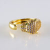 Women Ring/ Anillos Damas/ 14K Real Color/ Zircon Stone// R601