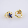 Women Earrings/ Aretes Dama/ Zircon Stone/ 14k Real Color// E1458 - Image 2