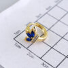 Women Earrings/ Aretes Dama/ Zircon Stone/ 14k Real Color// E1458 - Image 3