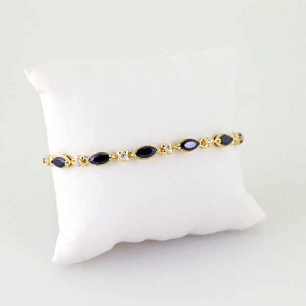 Women Bracelets/ Pulseras Dama/ Zircon Stone/ 14K Real Color// B1182