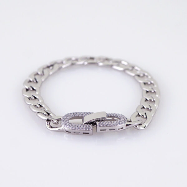 Women Bracelets/ Pulseras Dama/ Zircon Stone/ Silver Color// B1184