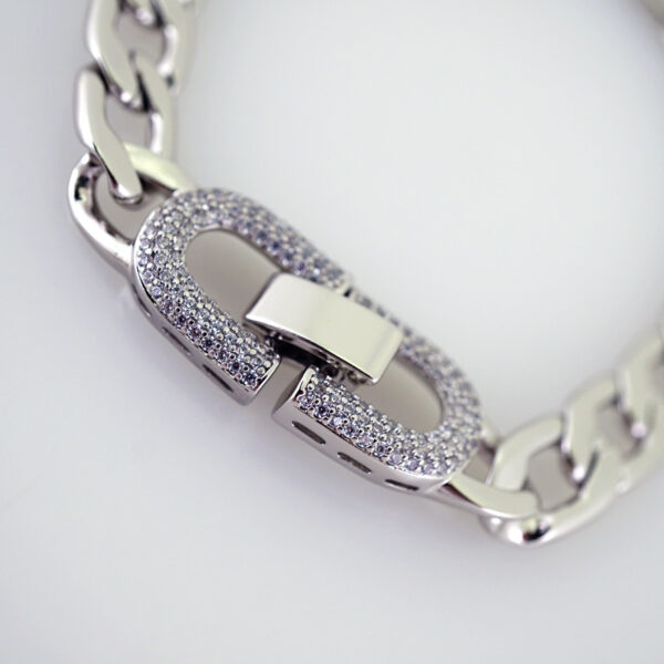 Women Bracelets/ Pulseras Dama/ Zircon Stone/ Silver Color// B1184