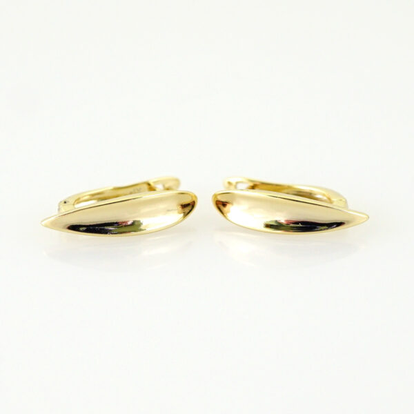 Women Earrings/ Aretes Dama/Plain/ 14k Real Color// E1475