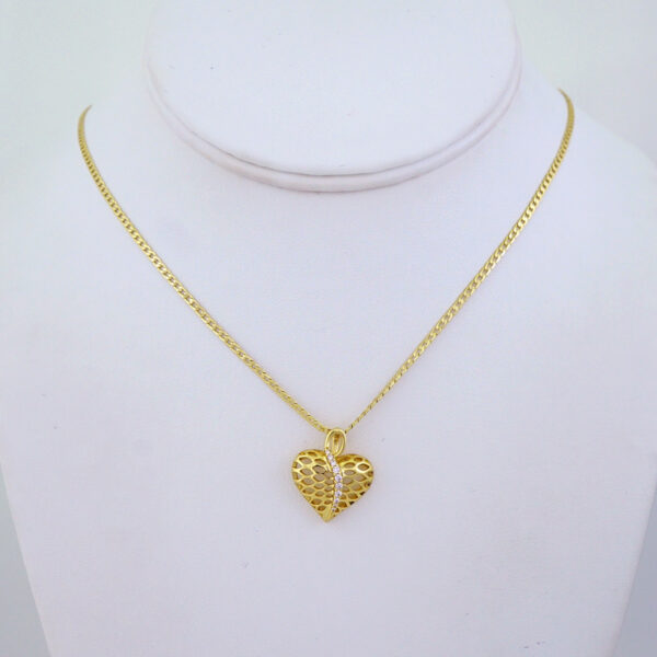 Cadenas & Colgantes/ Chain/Pendants/ Zircon Stone/ 14K Real Color/ 2mmx45cm// SET1252