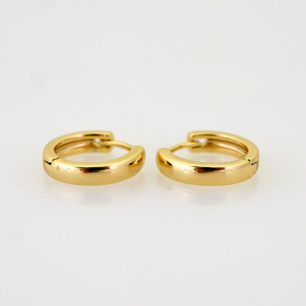 Women Earrings/ Aretes Dama/ Plain/ 14k Real Color// E1552