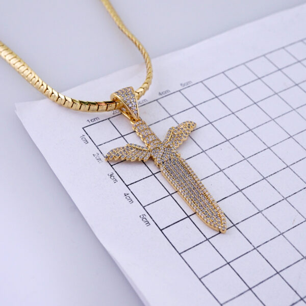 Cadenas & Colgantes/ Chain/Pendants/ Zircon Stone/ 14K Real Color/ 6mmx60cm// SET1267 - Image 3