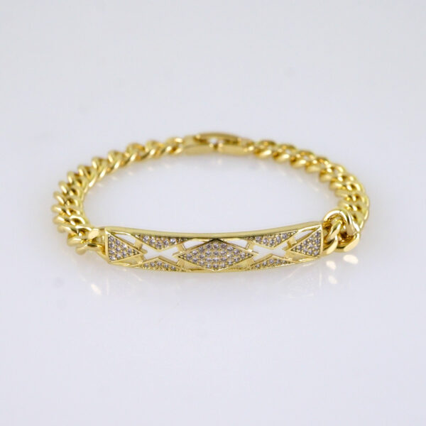 Women Bracelets/ Pulseras Dama/ Zircon Stone/ 14K Real Color// B1213 - Image 2