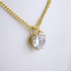 Cadenas & Colgantes/ Chain/Pendants/ Zircon Stone/ 14K Real Color/ 3mmx45cm// SET1290