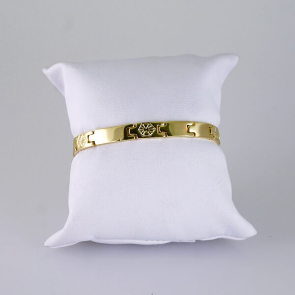 Women Bracelets-Pulseras Dama- Plain- 14K Real Color- B1250