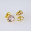 Women Earrings/ Aretes Dama/ Zircon Stone/ 14k Real Color// E1617 - Image 2