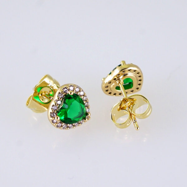 Women Earrings/ Aretes Dama/ Zircon Stone/ 14k Real Color// E1619