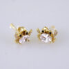 Women Earrings/ Aretes Dama/ Zircon Stone/ 14k Real Color/ Stainless Steel// E1641