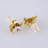 Women Earrings/ Aretes Dama/ Zircon Stone/ 14k Real Color/ Stainless Steel// E1641 - Image 2