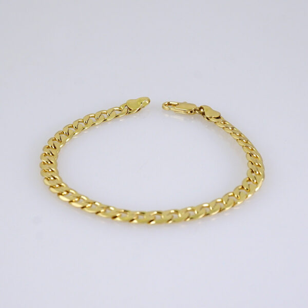 Bracelet-Pulsera-Plain-14K Real Color-6mm-B1260