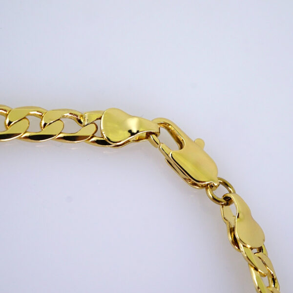 Bracelet-Pulsera-Plain-14K Real Color-6mm-B1260