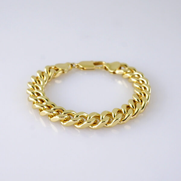 Bracelets - Pulseras - Plain - 14K Real Color - Stainless Steel - 10mm - B1272