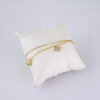 Women's Bracelets-Pulseras Dama-Zircon Stone-14K Real Color-Stainless Steel-B1276