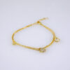 Women's Bracelets-Pulseras Dama-Zircon Stone-14K Real Color-Stainless Steel-B1276 - Image 2