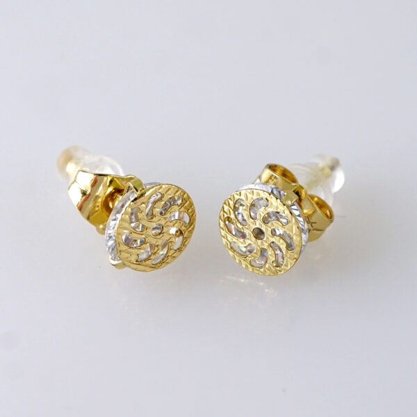 Women Earrings/ Aretes Dama/ Zircon Stone/ 14K Real Color/ Stainless Steel// E1697