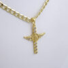 Cadenas & Colgantes-Chain Pendants- Zircon Stone- 14K Real Color- Stainless Steel-4mmx60cm-SET1327