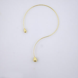 Gargantilla-Choker W-Plain-14K Real Colo