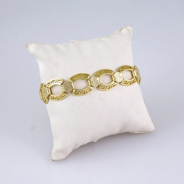 B1284 Bracelets Woman/ Pulseras Dama/ Plain/ 14K Real Color