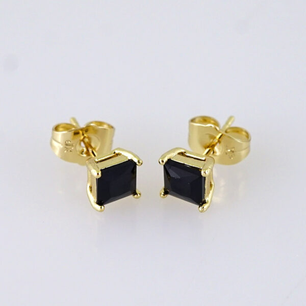 E1717 Women's Earrings - Aretes Dama - Zircon Stone - 14K Real Color