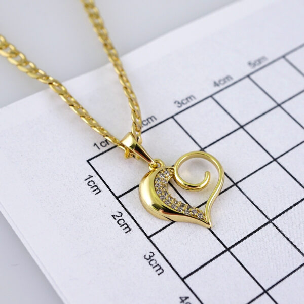 SET1354 Cadenas & Colgantes/ Chain/ Pendants/Zircon Stone /14K Real Color/ 3mmX45cm